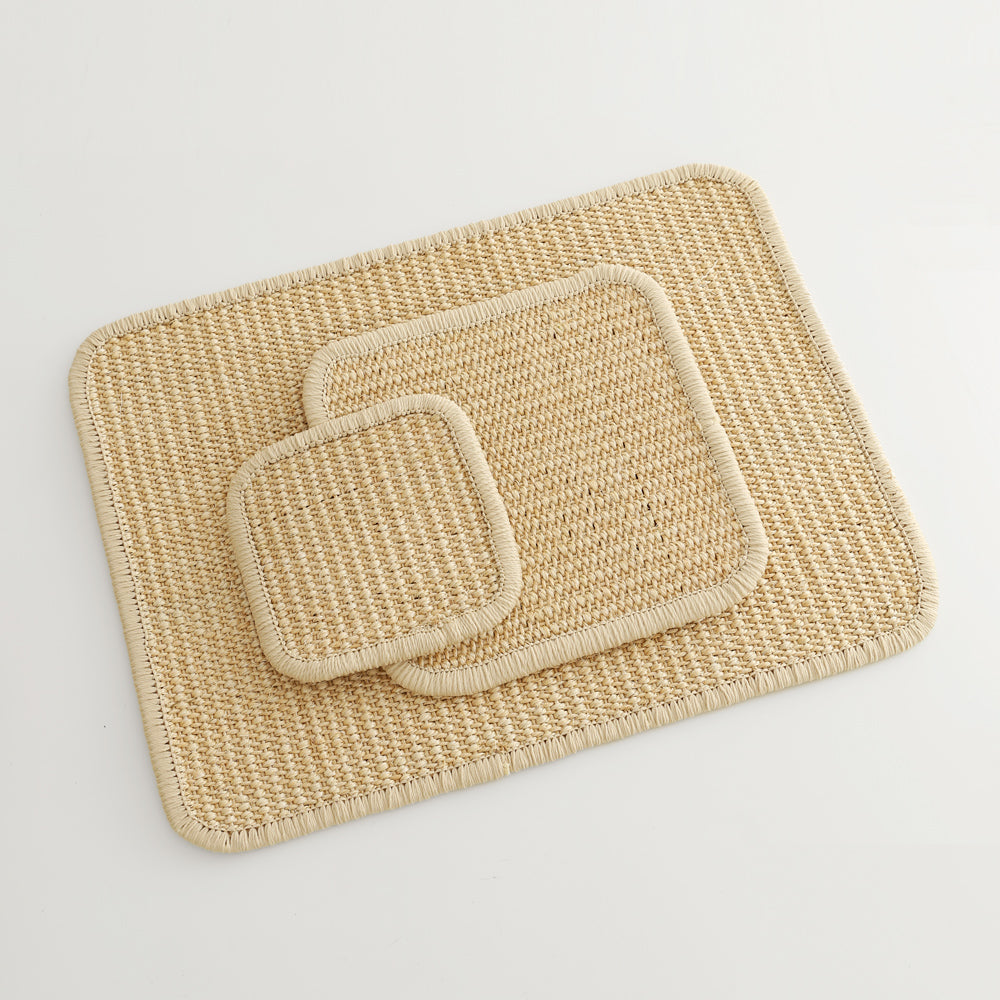 天然剣麻ランチョンマット|ナチュラル素材|通気性&耐久性