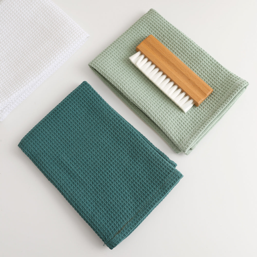 ワッフルコットンナプキン 35×35cm|吸水速乾・柔らかコットン・選べるカラー