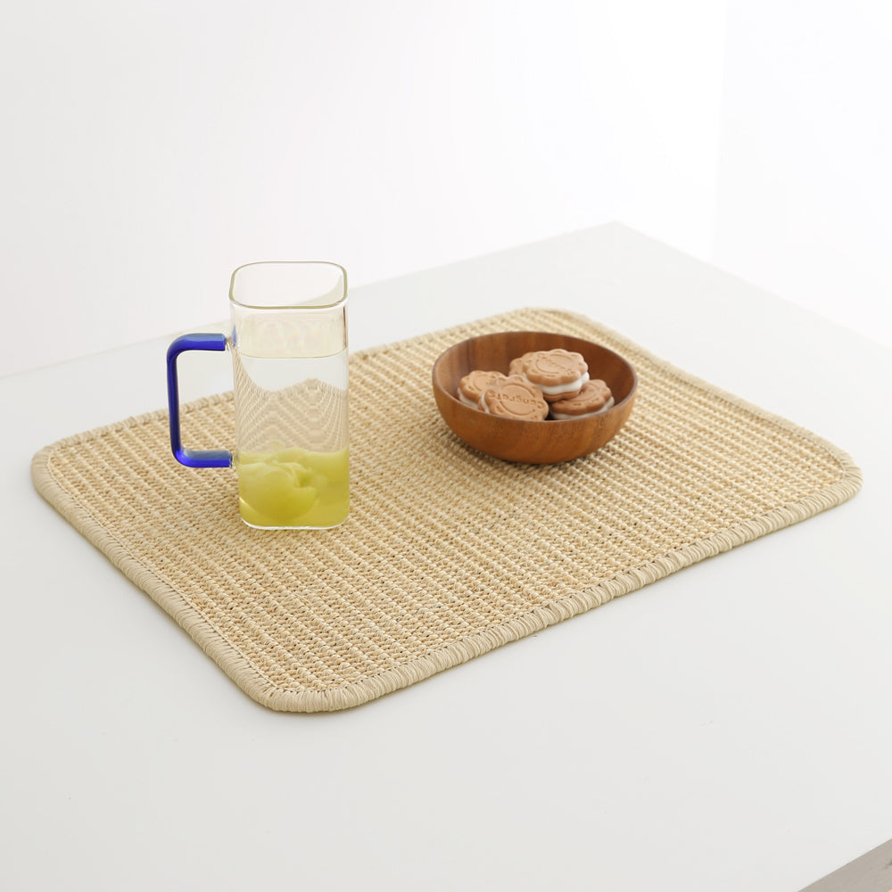天然剣麻ランチョンマット|ナチュラル素材|通気性&耐久性