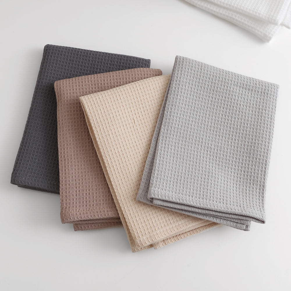 ワッフルコットンナプキン 35×35cm|吸水速乾・柔らかコットン・選べるカラー