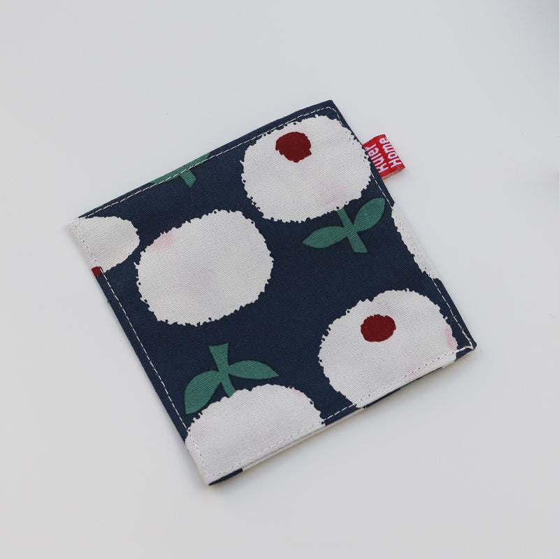 北欧風おしゃれな花柄コースター|両面デザイン|布製