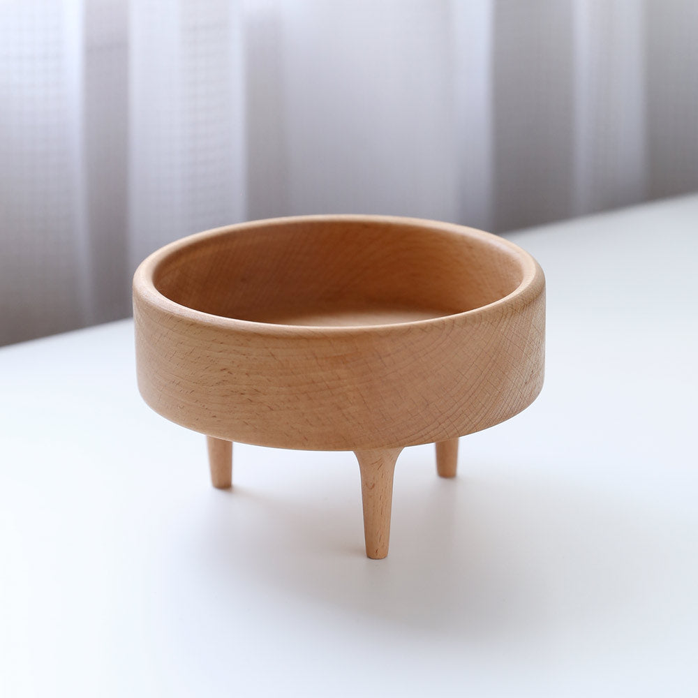天然ブナ材の小物トレイ｜ラウンド＆オーバル｜温もりある木製収納