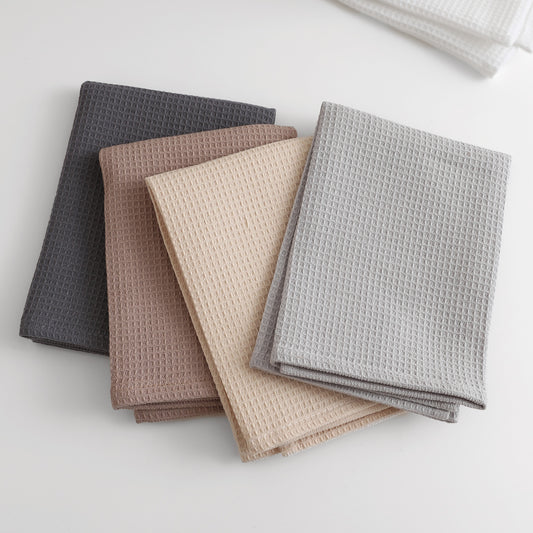ワッフルコットンナプキン 35×35cm｜吸水速乾・柔らかコットン・選べるカラー